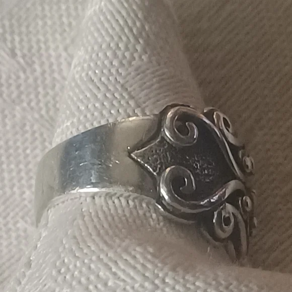 Konstantino Diamond Scroll Ring, SS &18k, Size 5.5 - Picture 4 of 13